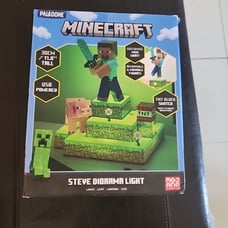 Paladone Minecraft Mojang Studios Stever Diorama Light 11.8 Inches Tall