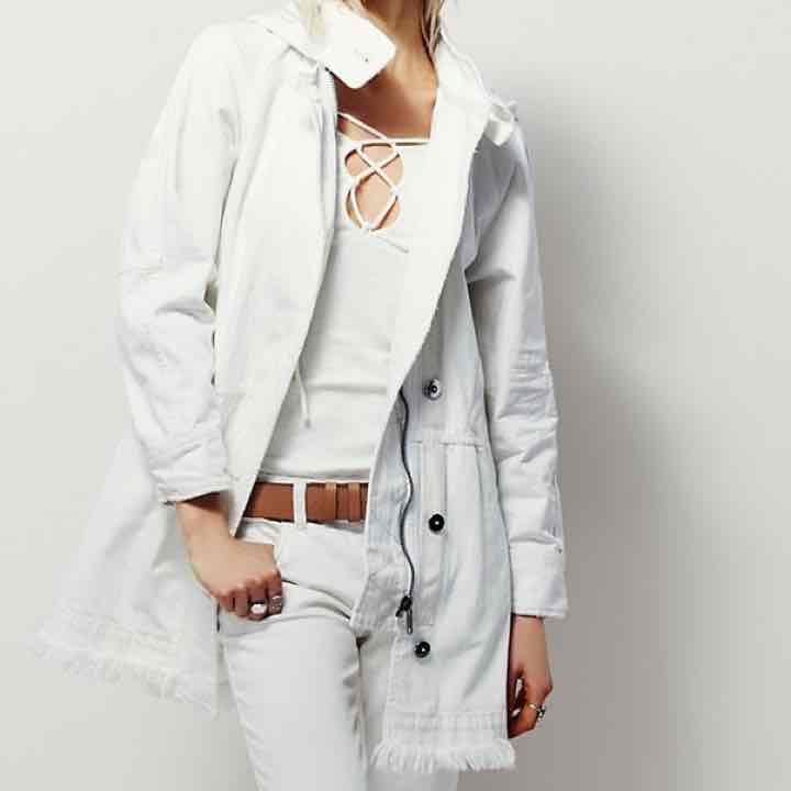 Free People Denim Parka - XS
