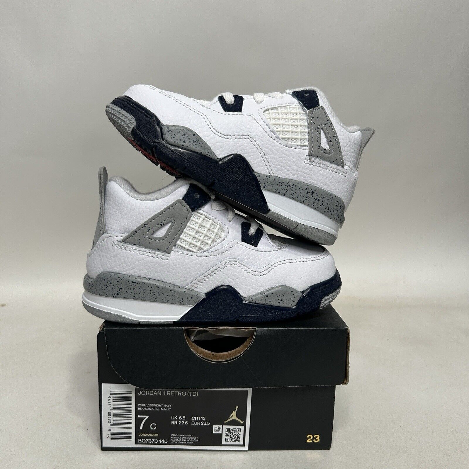 Nike Air Jordan 4 Retro TD “Midnight Navy White” 2024