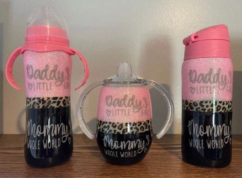Custom baby bottle and tumbler