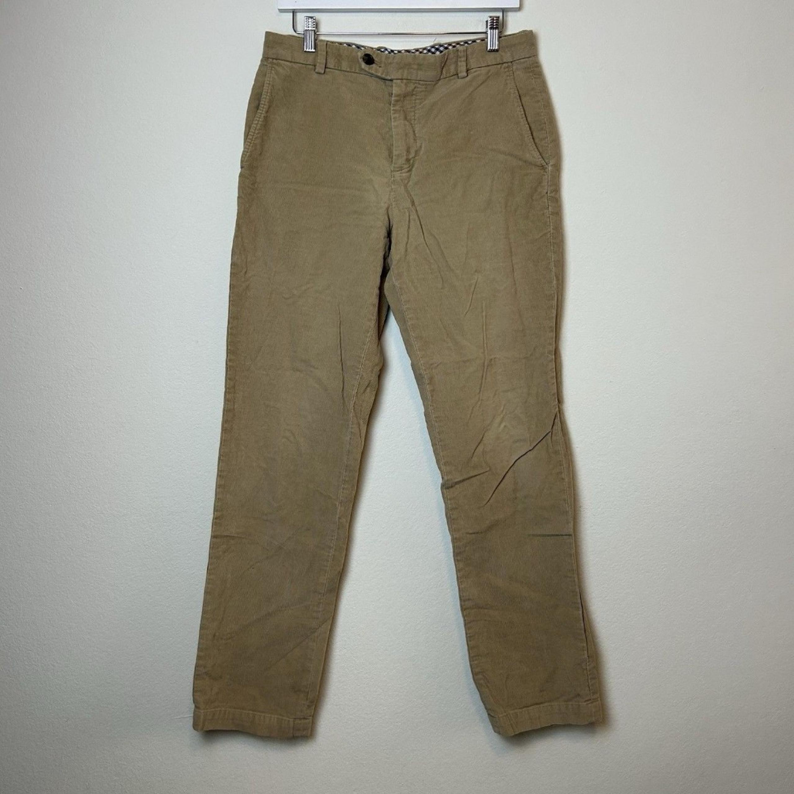 Brooks Brothers Corduroy Pants Men’s 32x34 Tan Milano Classic Preppy Old Money