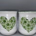 Sheffield Home Mug Clover Cottage Stoneware Shamrock Heart Mugs 4.5” Set -2