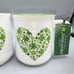 Sheffield Home Mug Clover Cottage Stoneware Shamrock Heart Mugs 4.5” Set -2