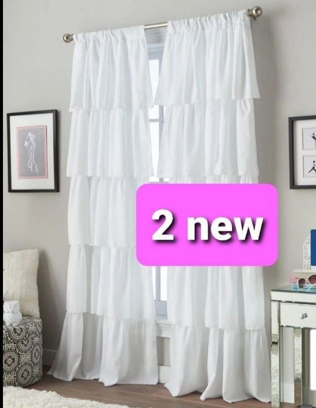 42x63 NEW ❤️ 2pc ROD POCKET PANEL CURTAINS
