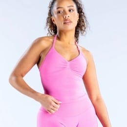 Dfyne impact blossom shorts and blossom longline top