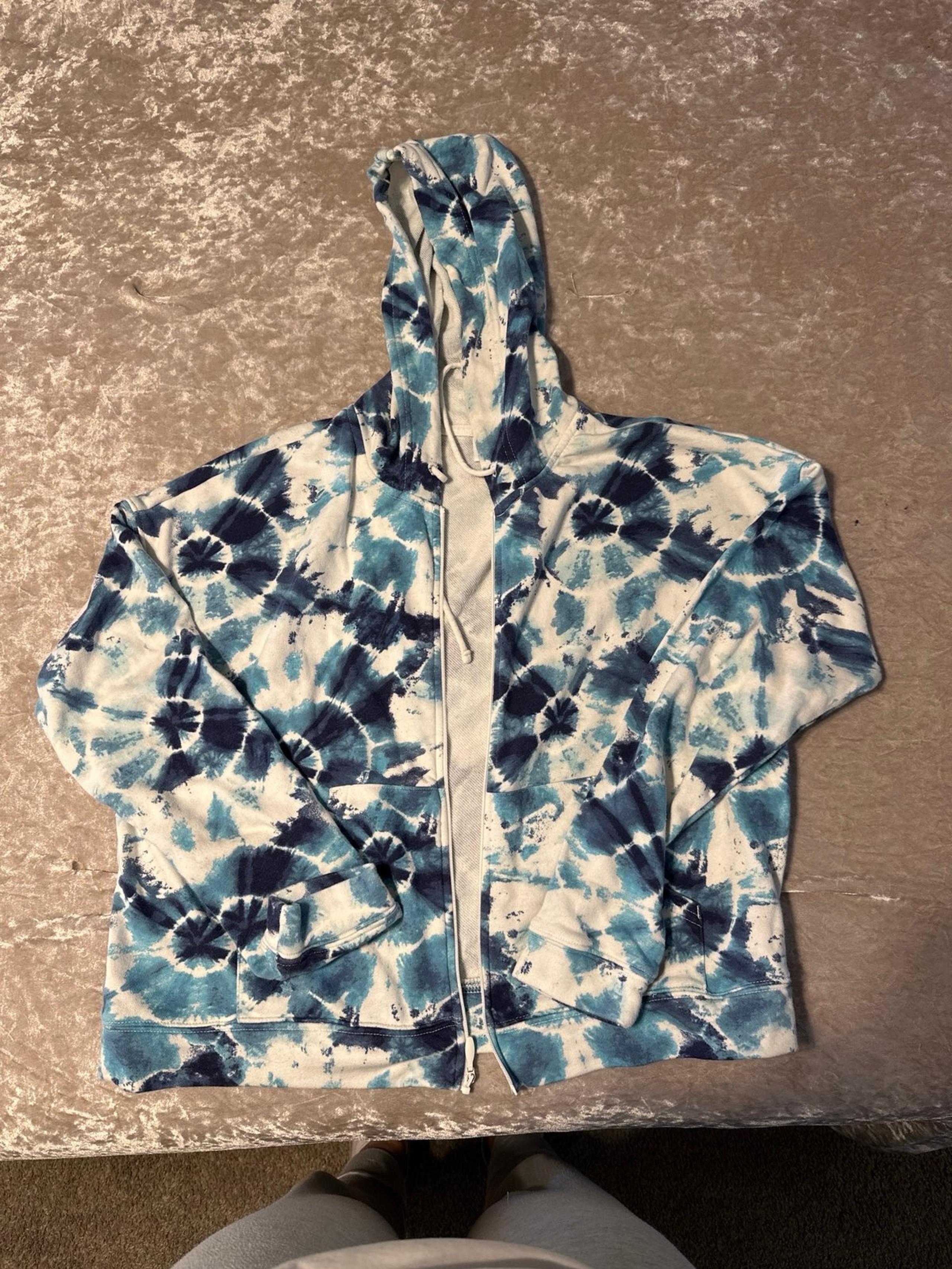 Old Navy Womens Tie Dye Zip Up Hoodie M