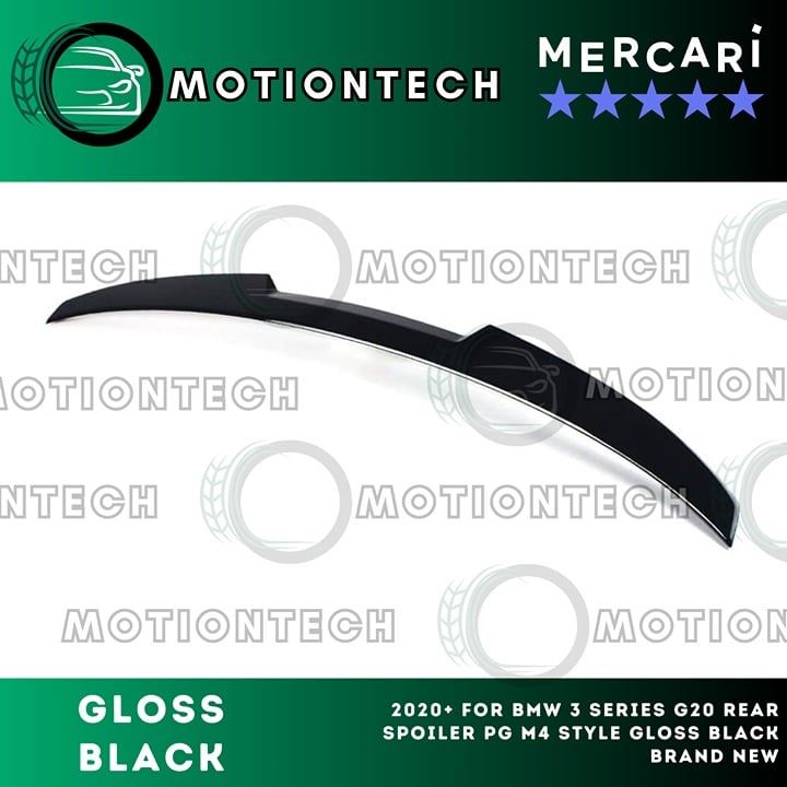 For 2020+ BMW 3 Series G20 Rear Spoiler Wing PG M4 Style Gloss Black Brand New