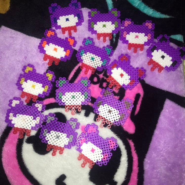 gloomy bear perler bead art set