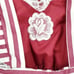 Vintage Lace Full Circle Pinafore Dress Bloomer Set Red Stripe Holiday Twirl