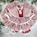 Vintage Lace Full Circle Pinafore Dress Bloomer Set Red Stripe Holiday Twirl