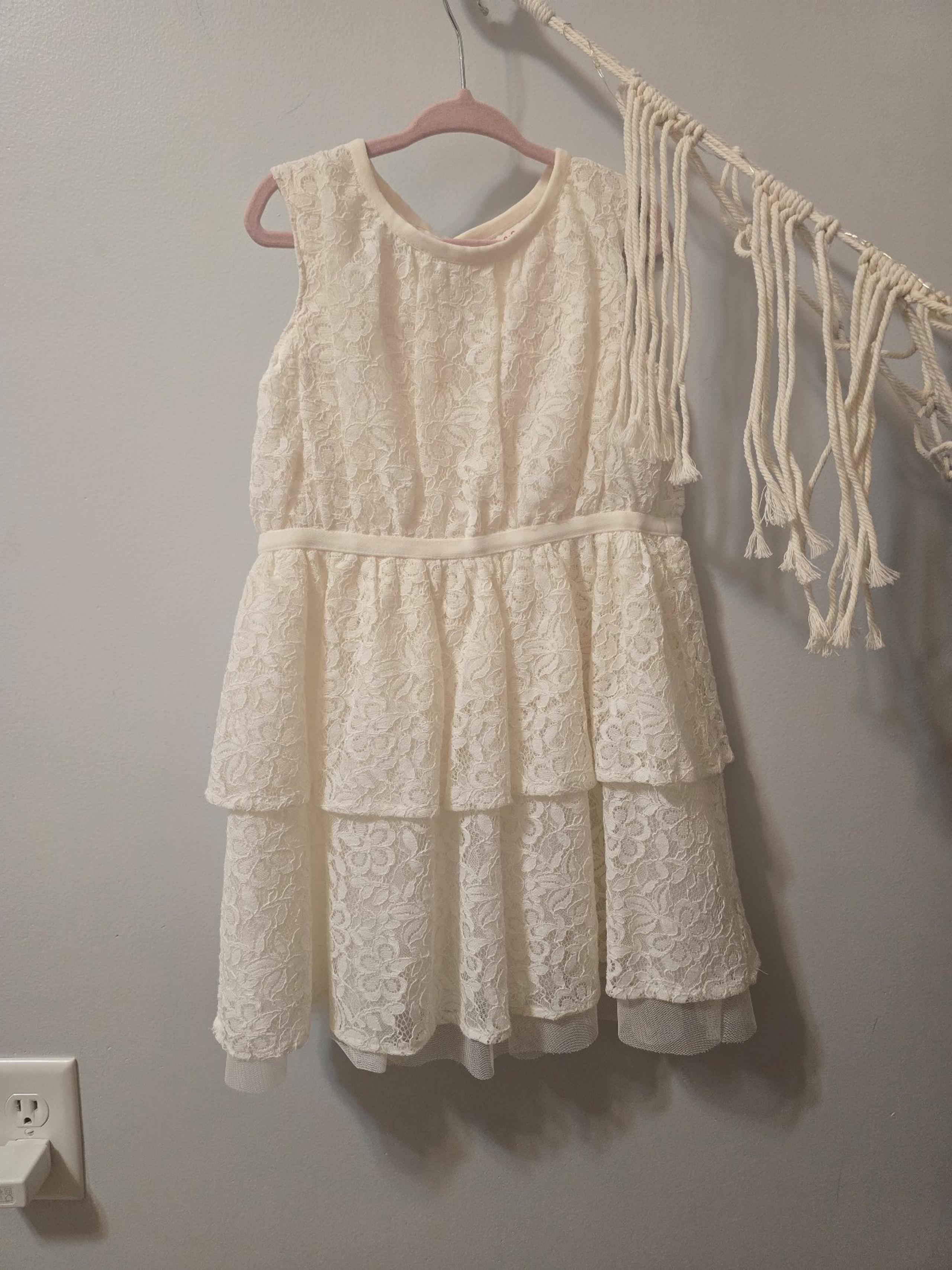 Cat & Jack 4T white lace dress