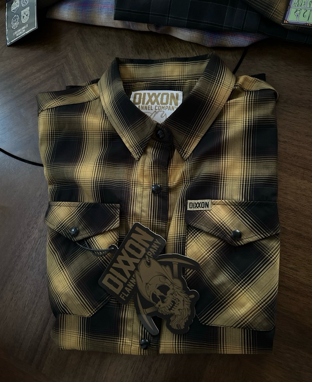 NWT WOMENS DIXXON FLANNEL THE GOLD RUSH