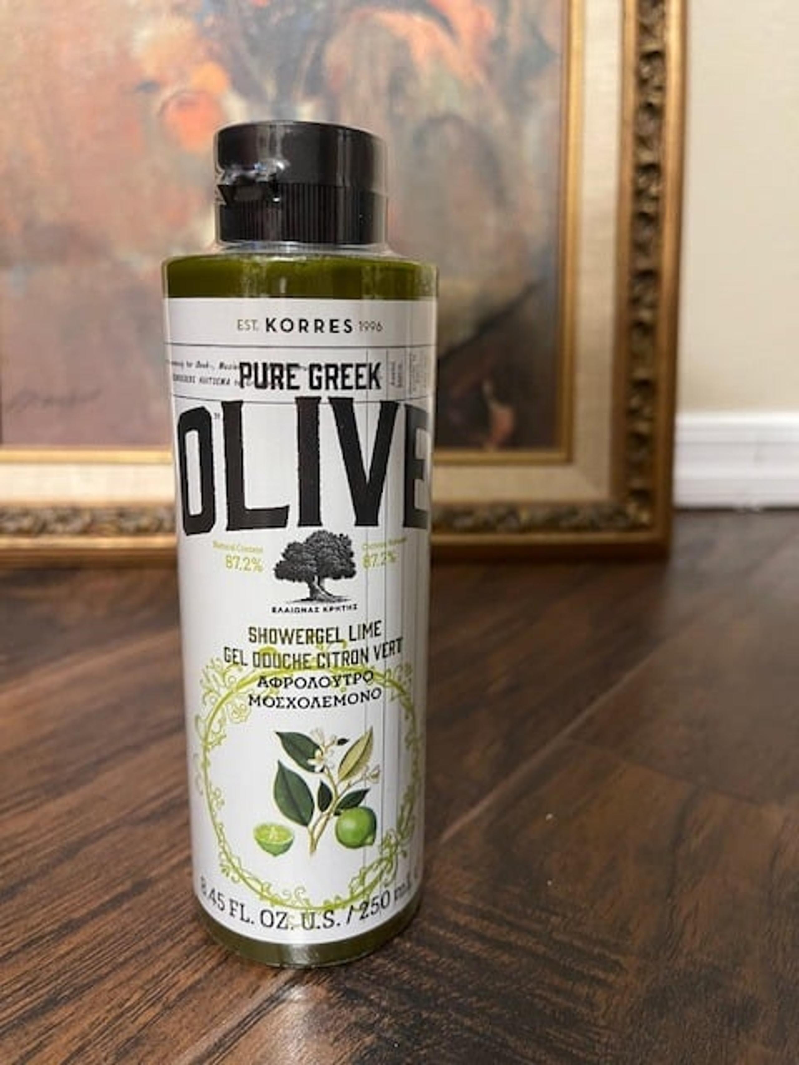KORRES Olive Shower Gel, Lime, 8.45 fl. oz.