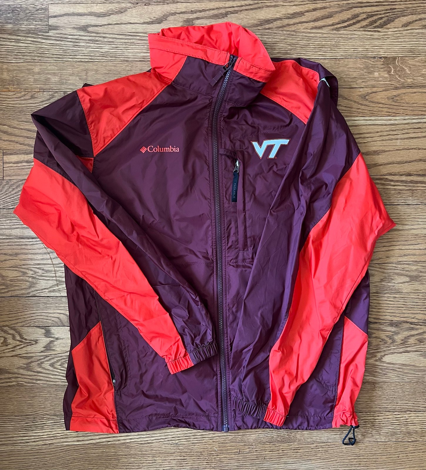 Virginia Tech Columbia Women’s Windbreaker Size M