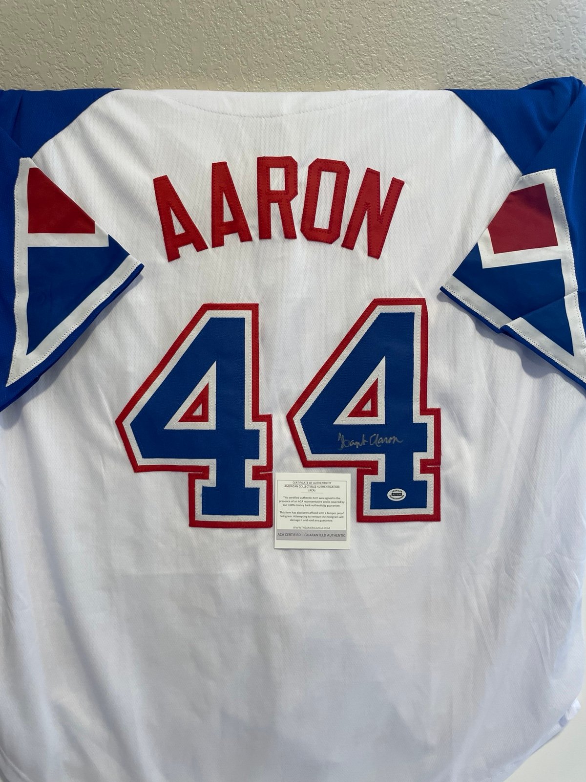 Jersey autographed with COA