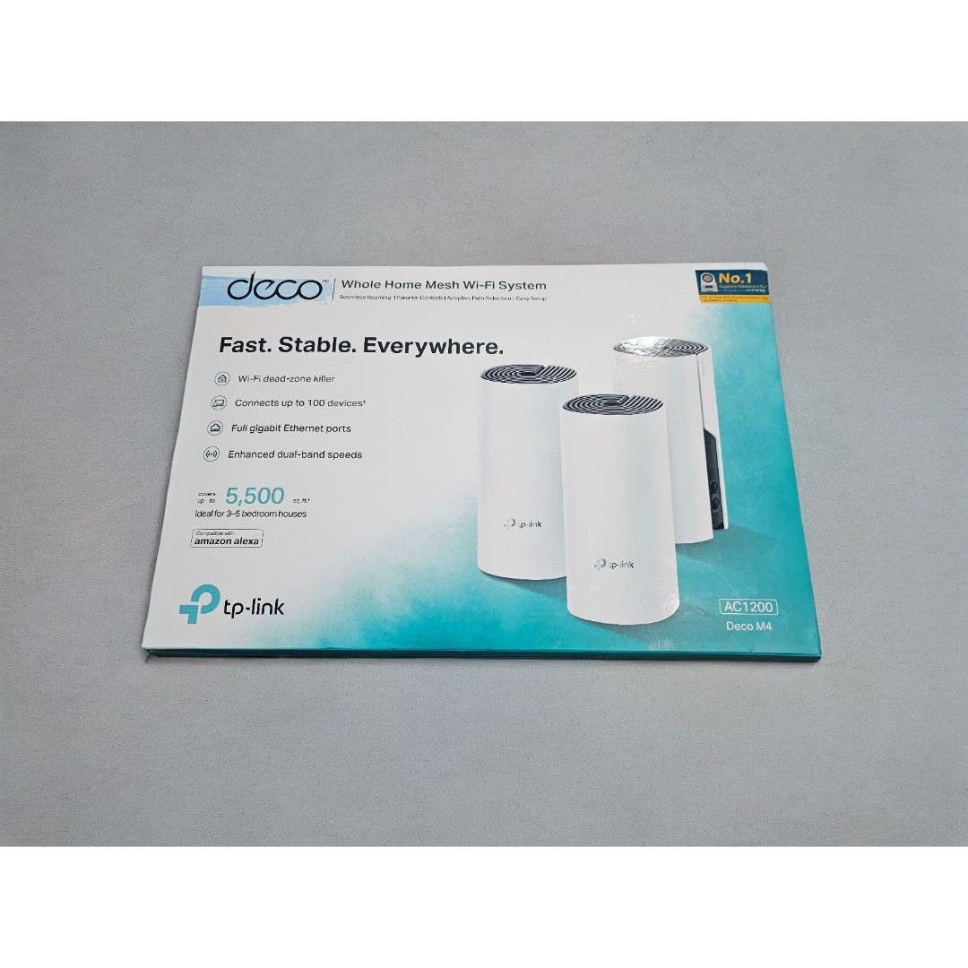 TP-LINK Deco M4 - AC1200 - Whole Home Mesh Wi-Fi System 3-Pack 5500 sq ft