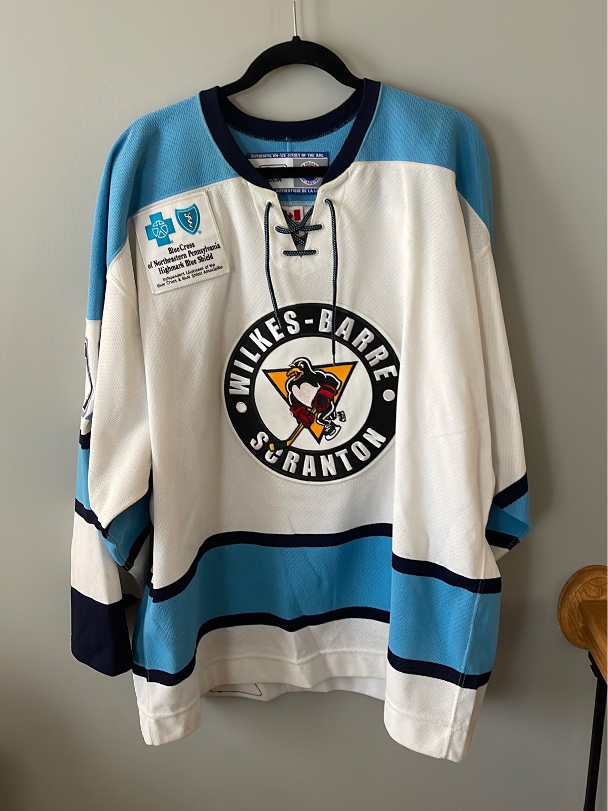 2006-2007 WBS Penguins Game Worn Kurtis McLean Jersey w/Hockey Socks and COA.