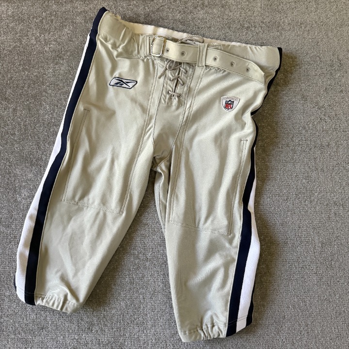 2009 Dallas Cowboys Reebok NFL Equipment Game Pants Gray/Blue/White Size 48