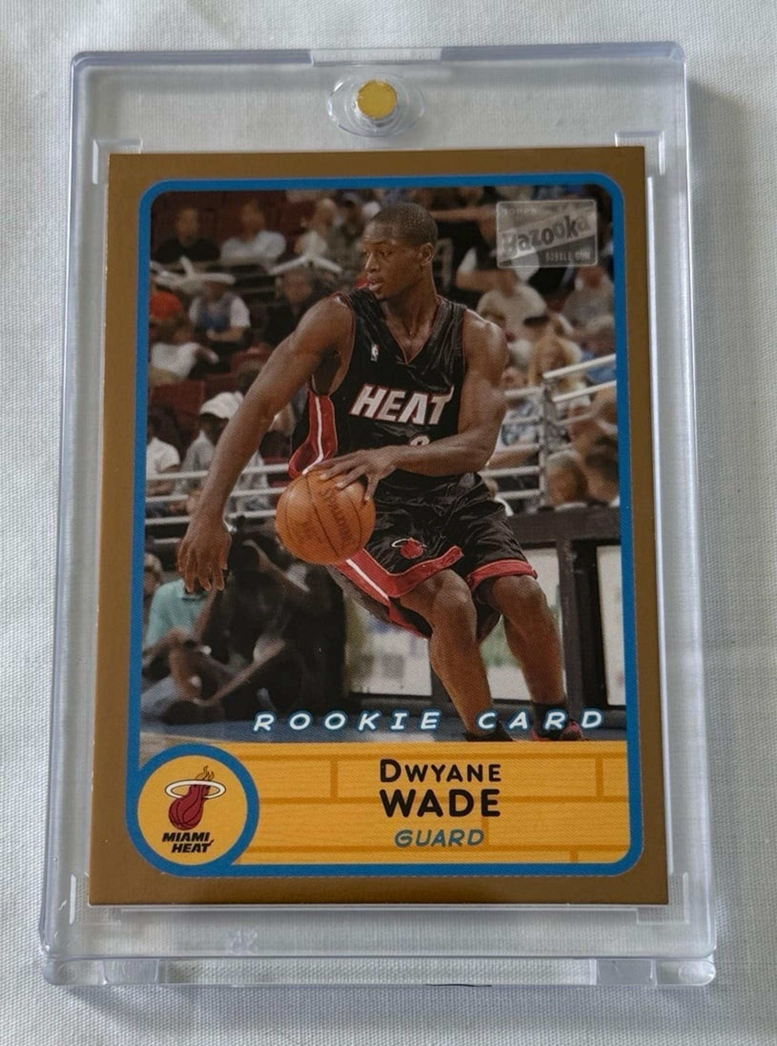 2003 Topps Bazooka GOLD Thick Stock RC Dwyane Wade Rookie Card #252