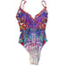 Multi Color Gottex One Piece Swimsuit