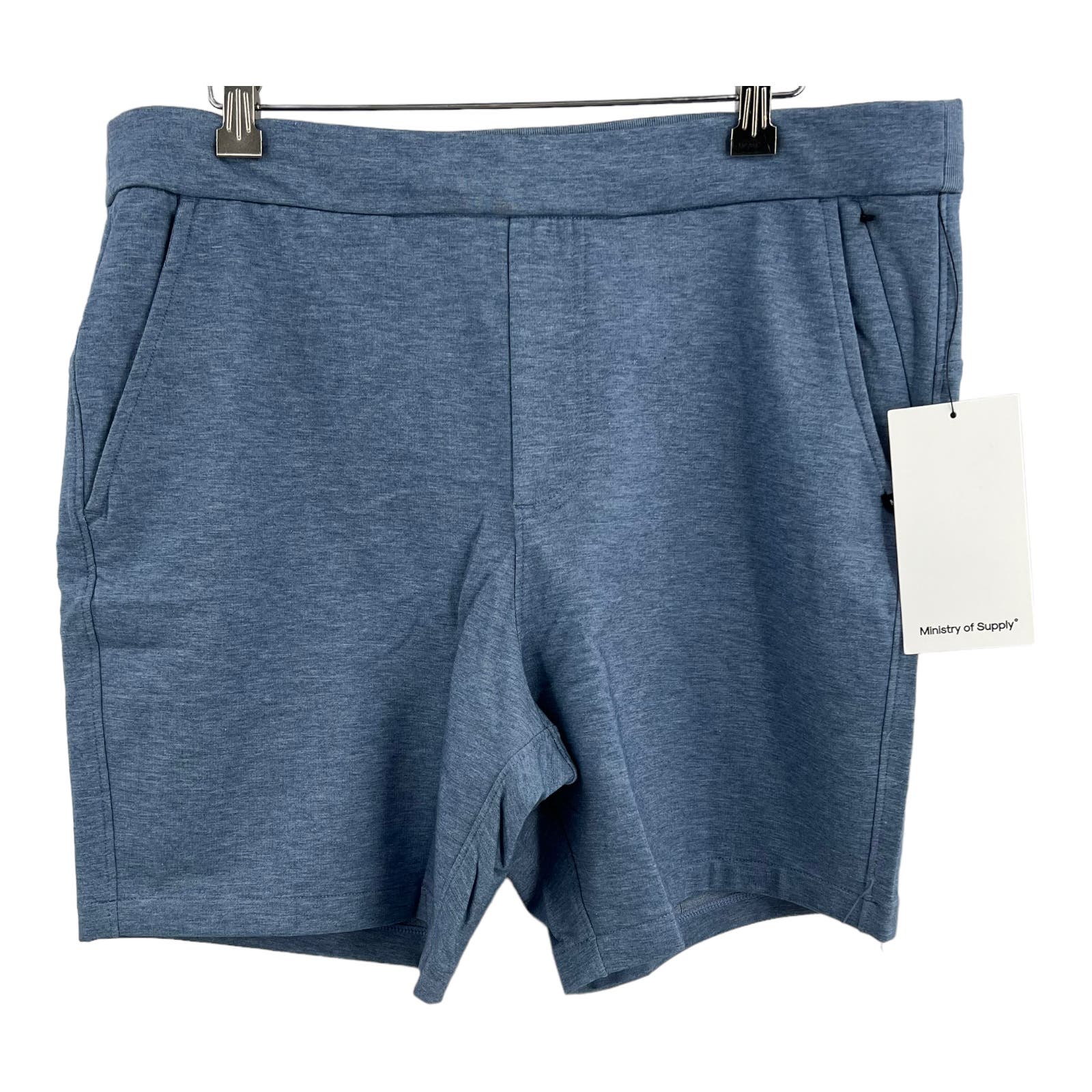 Ministry of Supply Mens Fusion Terry Short Blue Size XL New