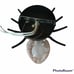 Gothic Industrial Metal Spider light sconce