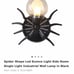 Gothic Industrial Metal Spider light sconce