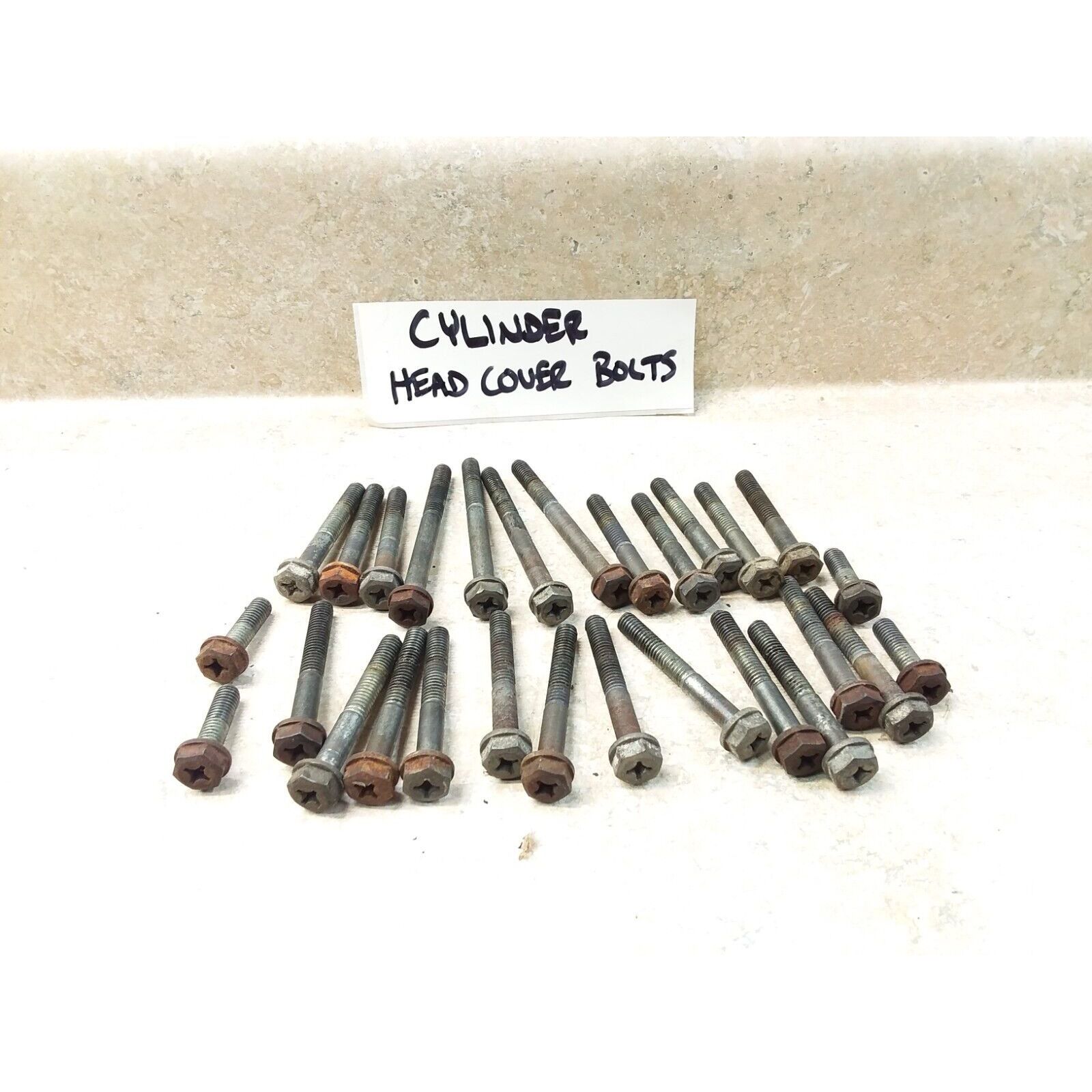 1981 Kawasaki CSR KZ650-H Engine Cylinder Head Cover Bolts JPA AP-295