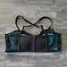 Black Neoprene K&K Mesh Bustier Bikini Top