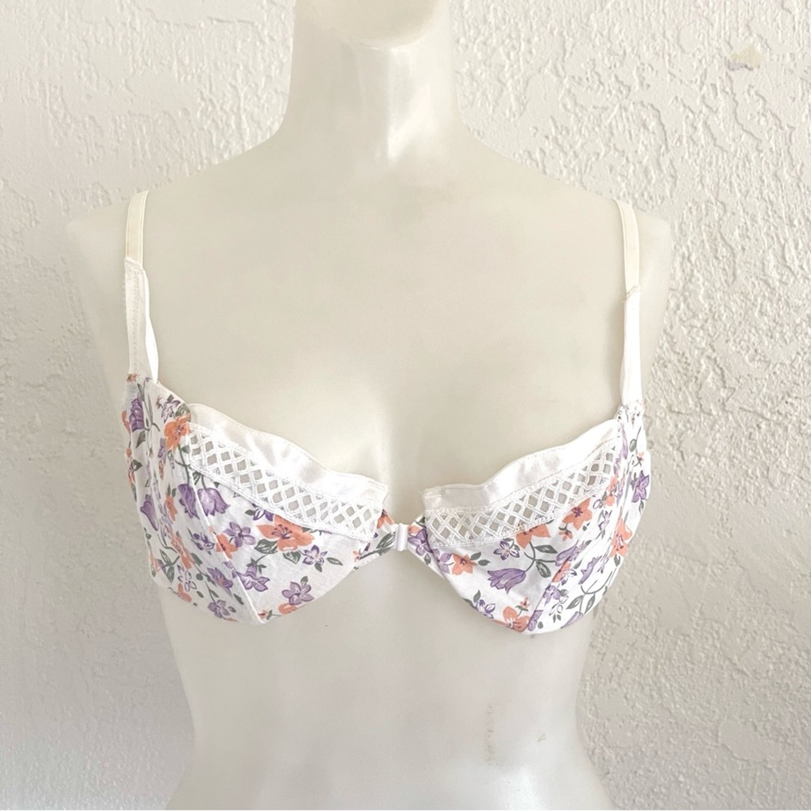 NWT Christian Dior Vintage Floral Underwire Bra