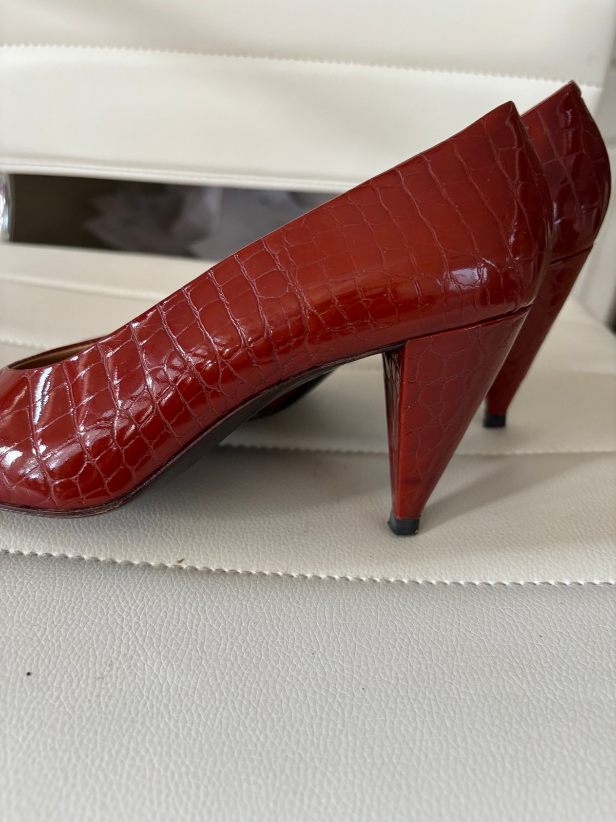 May’s Frizon vintage red patent pumps Never been worn