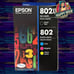 4-PACK EPSON GENUINE 802XL BLACK & 802 COLOR INK (NO RETAIL BOX) WF-4730 WF-4734
