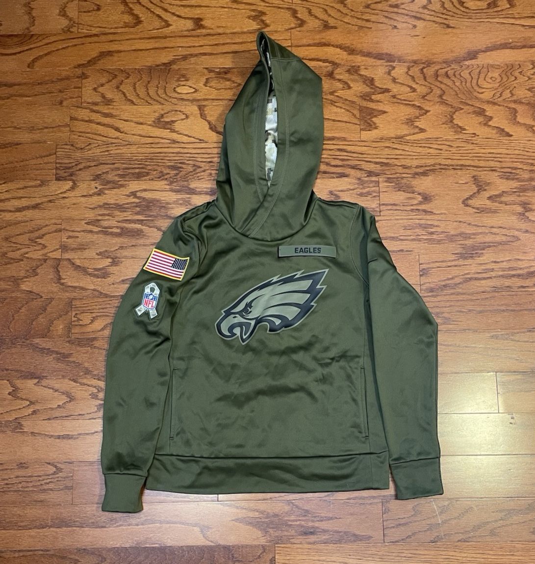 Women Size Small Philadelphia Philly Eagles Nike Salute to Service Hoodie