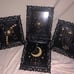 Spiritual witchy mystery boxes moon water jar tapestry
