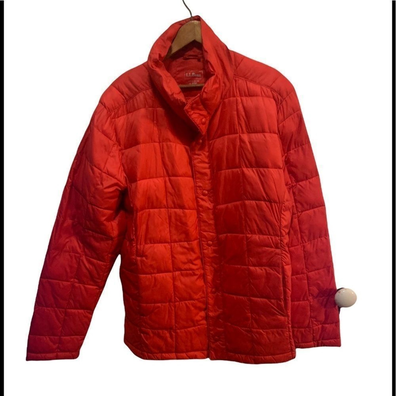 L.L. Bean Mens Mountain Puffer Jacket Coat lightweight w cold shield tech Sz L