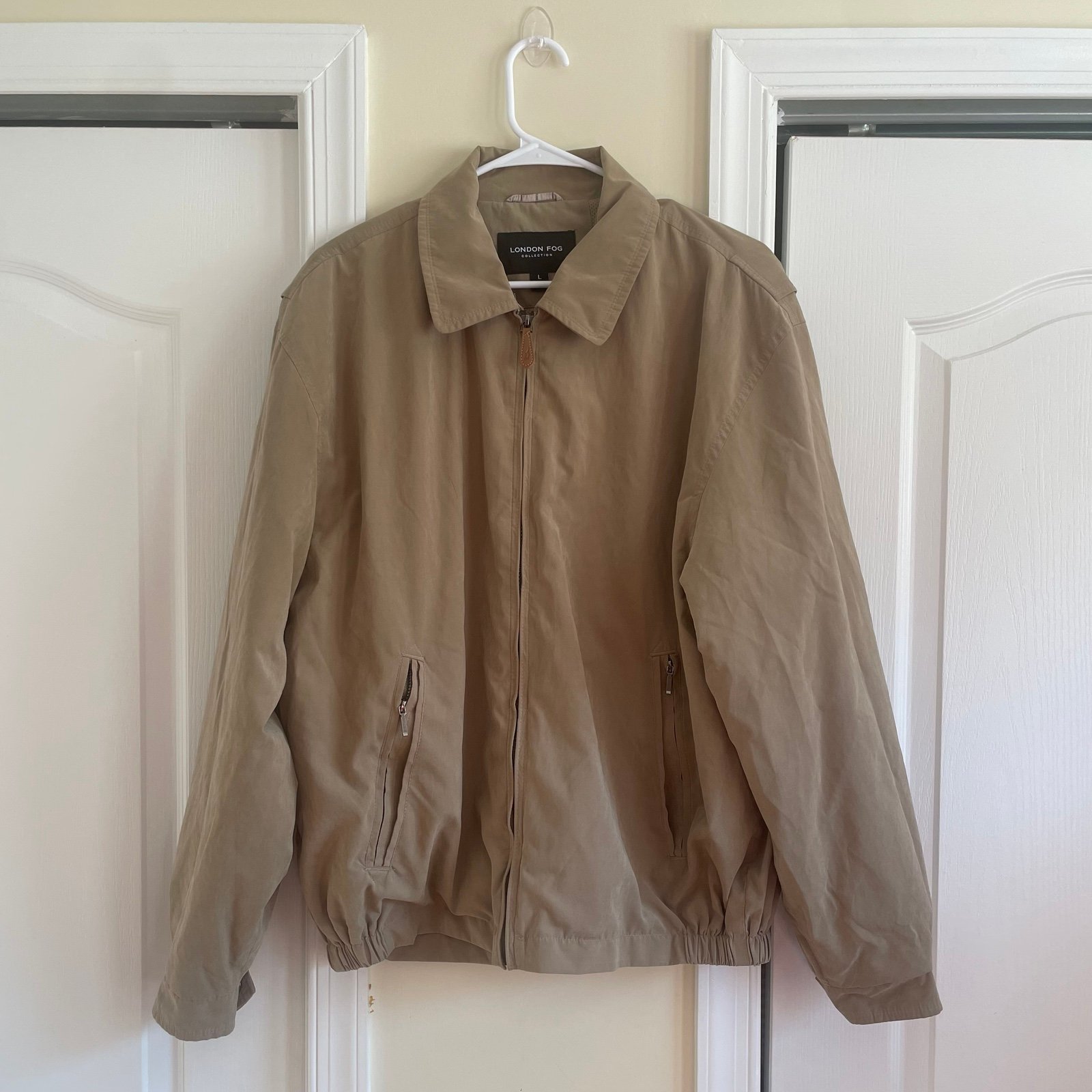 London fog jacket fall tan brown light weight like new send offers