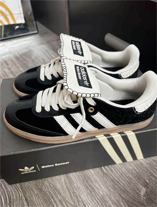 adidas Samba Pony Tonal Wales Bonner Core Black Women's 6.5=EU 38