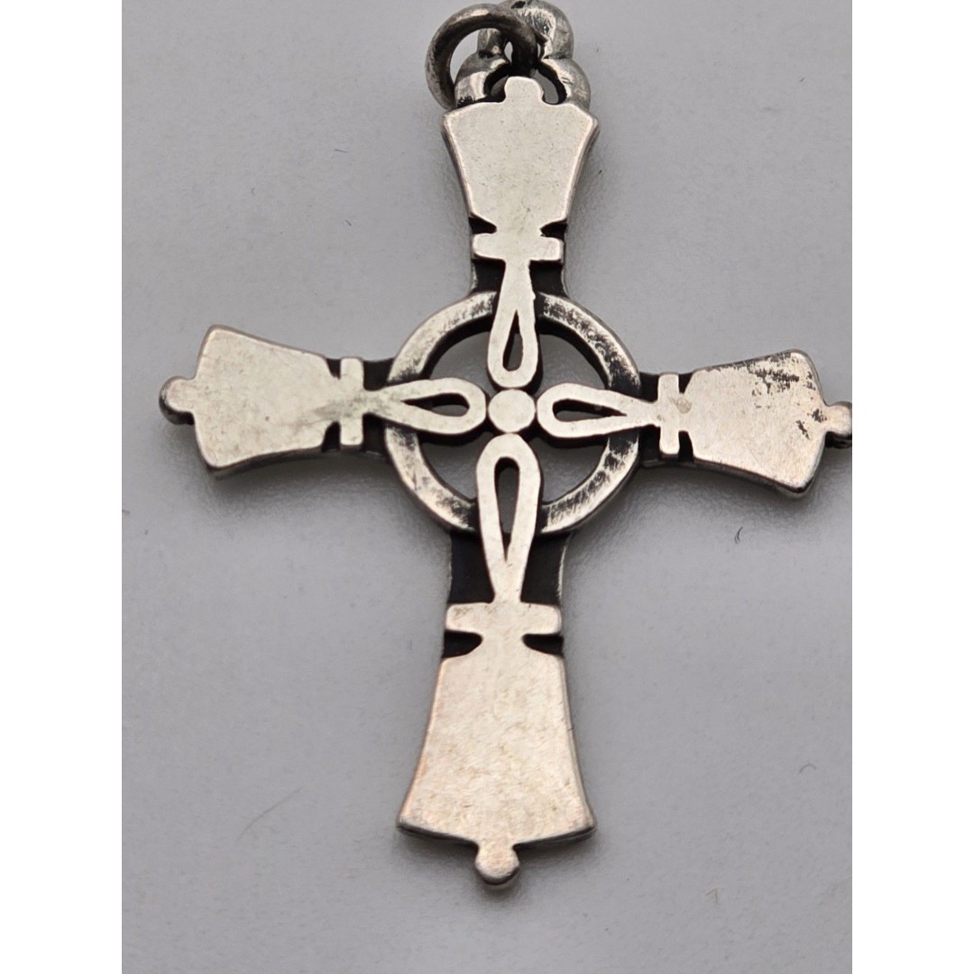 James Avery Retired Handball Cross Pendant – Sterling Silver – 75