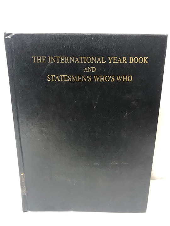 MERCURY HOUSE REF. THE INTERNATIONAL YEAR BOOK AND STATESMEN'S WHO'S WHO 1974