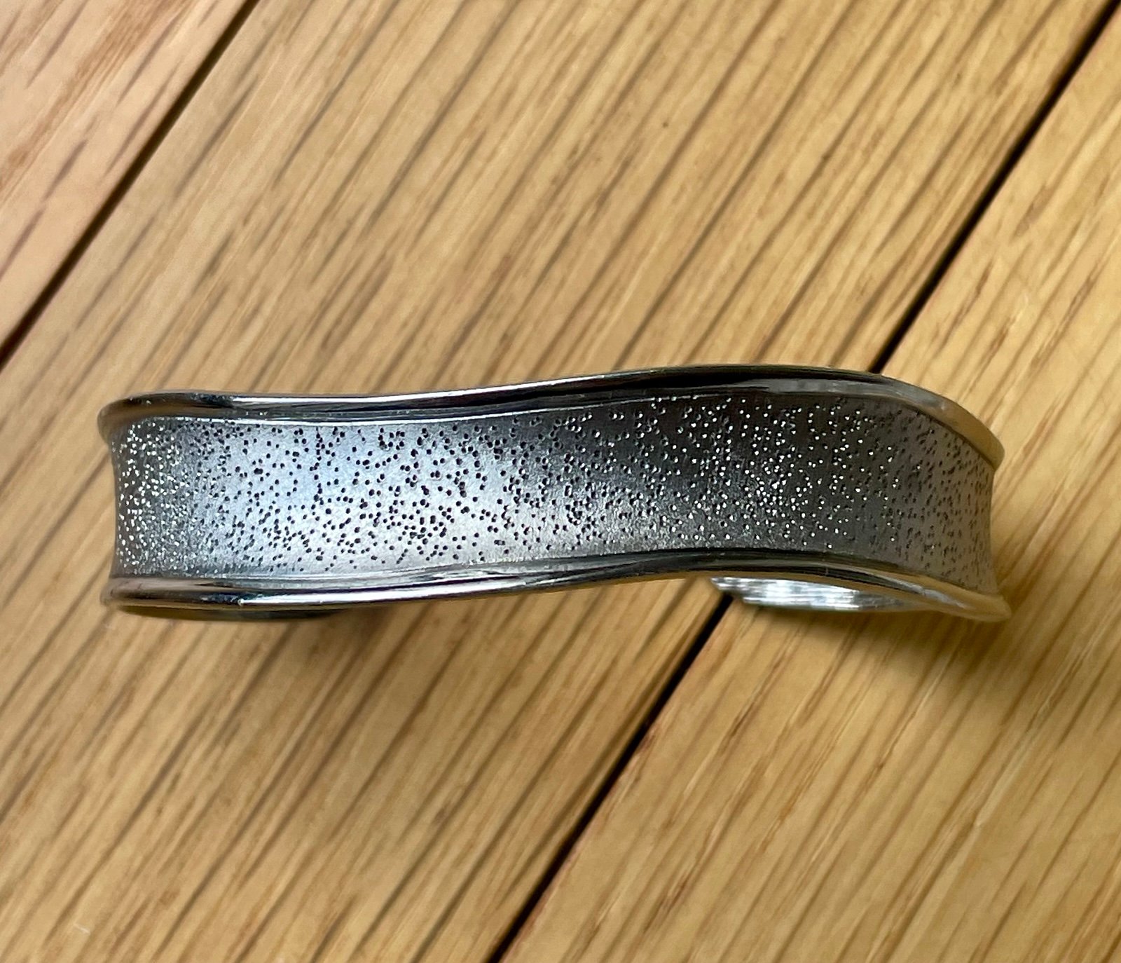 Sterling Silver Modernist Cuff Bracelet!