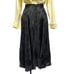 Vintage Uluwatu Womens Size S High Waist Black Floral Midi Skirt