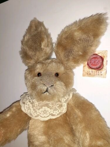 1999 Russ Berrie Bunnies from the Past Plush Heirloom Bunny Buckingham Signed