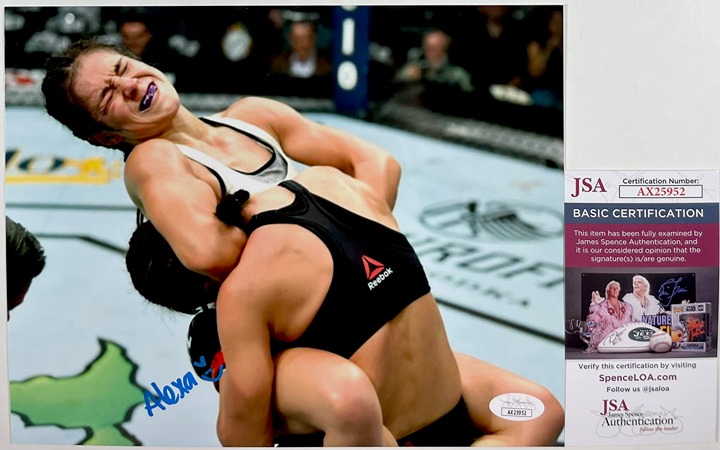 UFC Alexa Grasso Signed 8x10 Photo B Autograph MMA Fighter Flyweight JSA COA