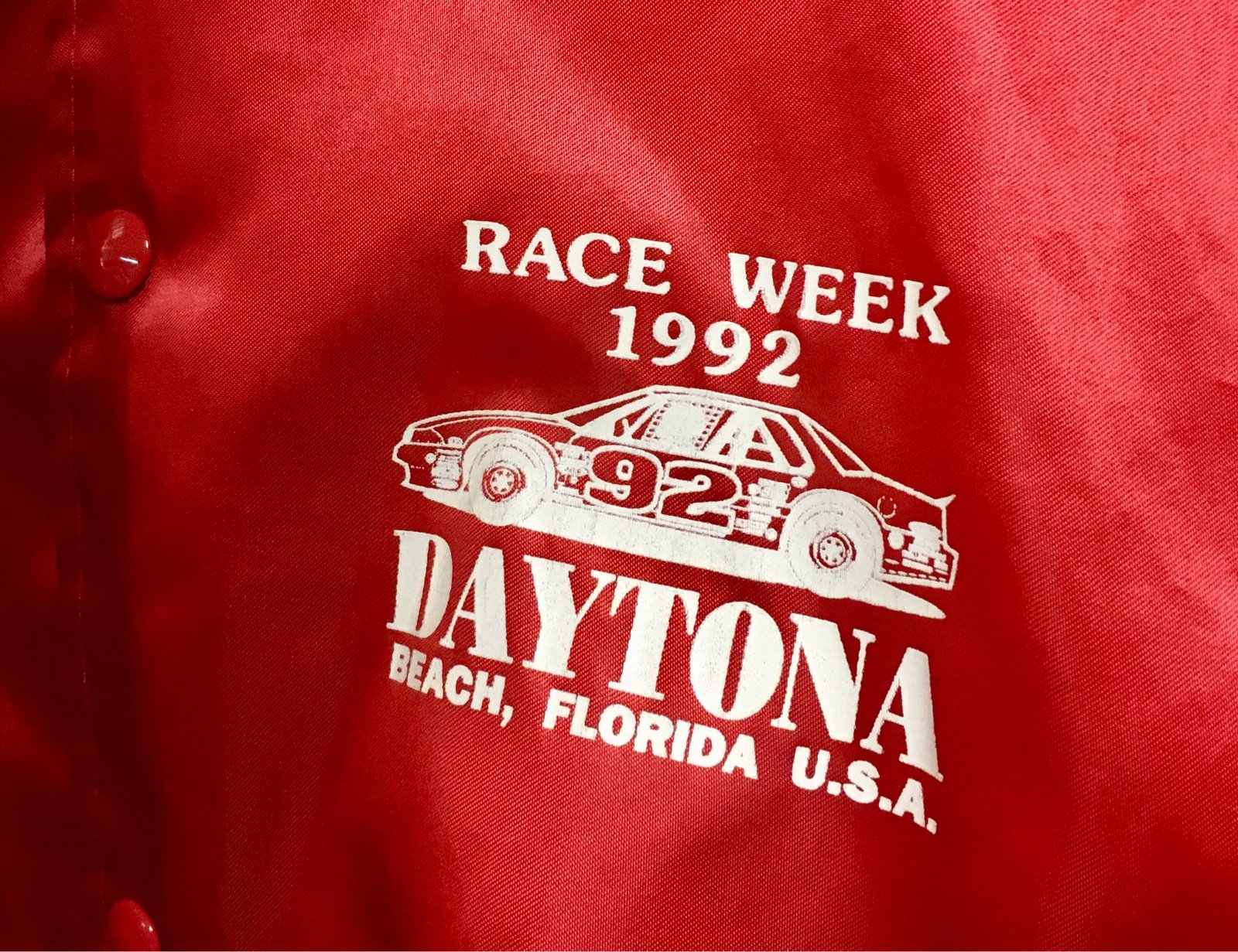 Vintage 1992 Daytona Race Week Satin Bomber