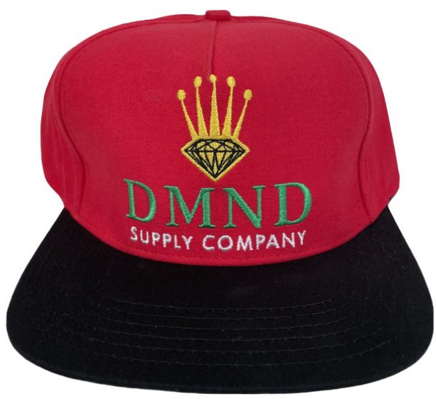 Vintage Diamond Supply Co Red Black Green Snapback