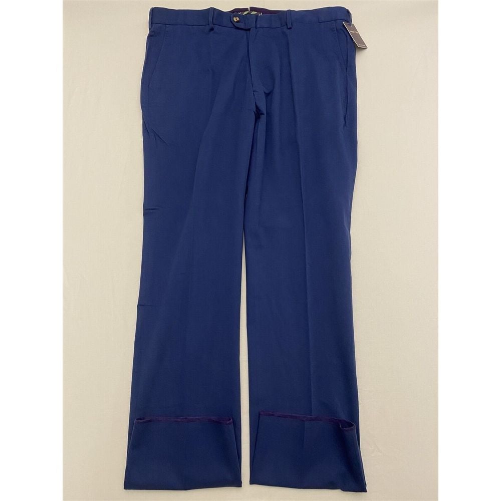 NWT Henry Sage Size 40 The Ultimate Khaki Ocean Blue Hugh Pima Cotton Chinos