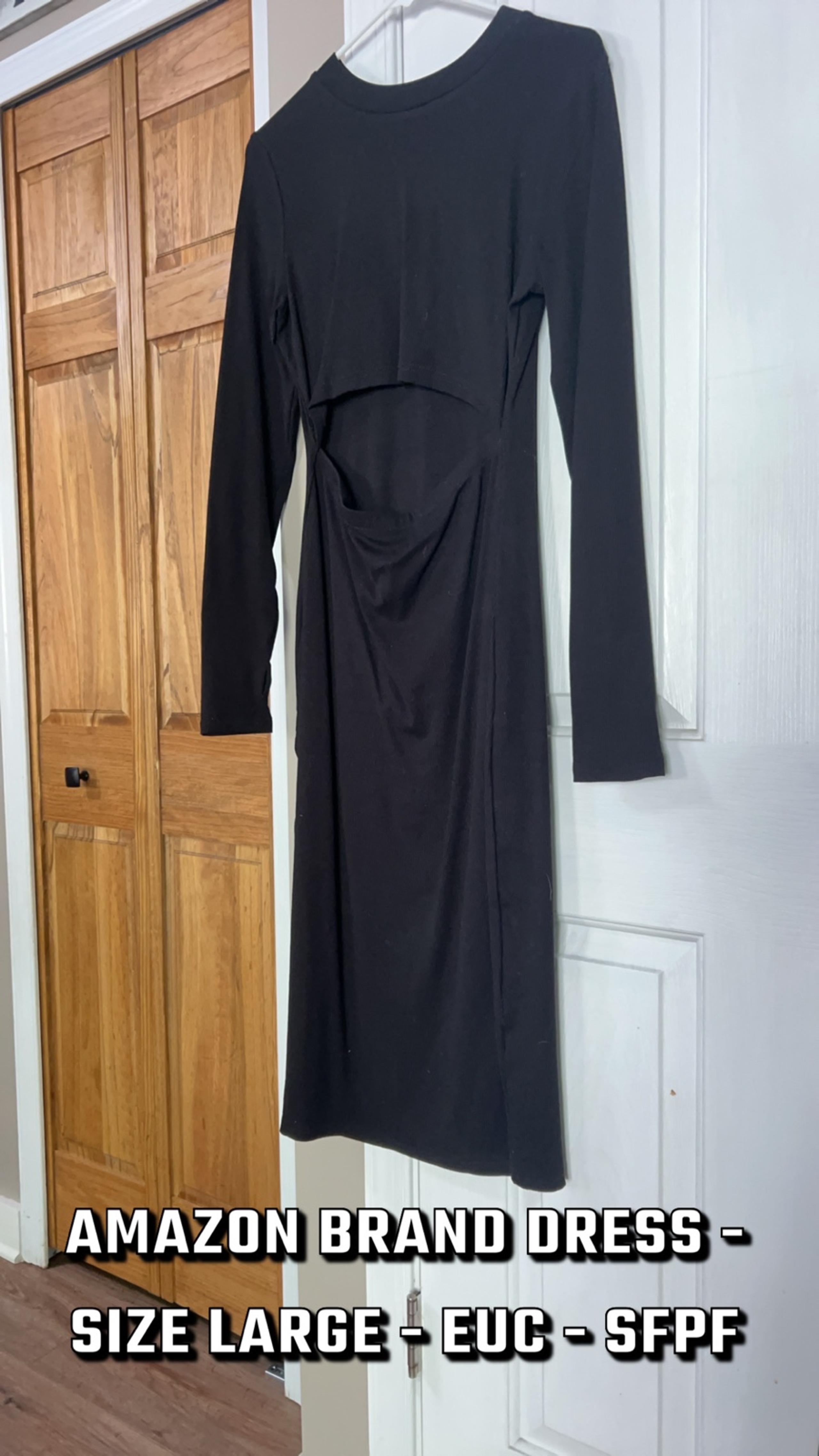 Long sleeve cut out dress