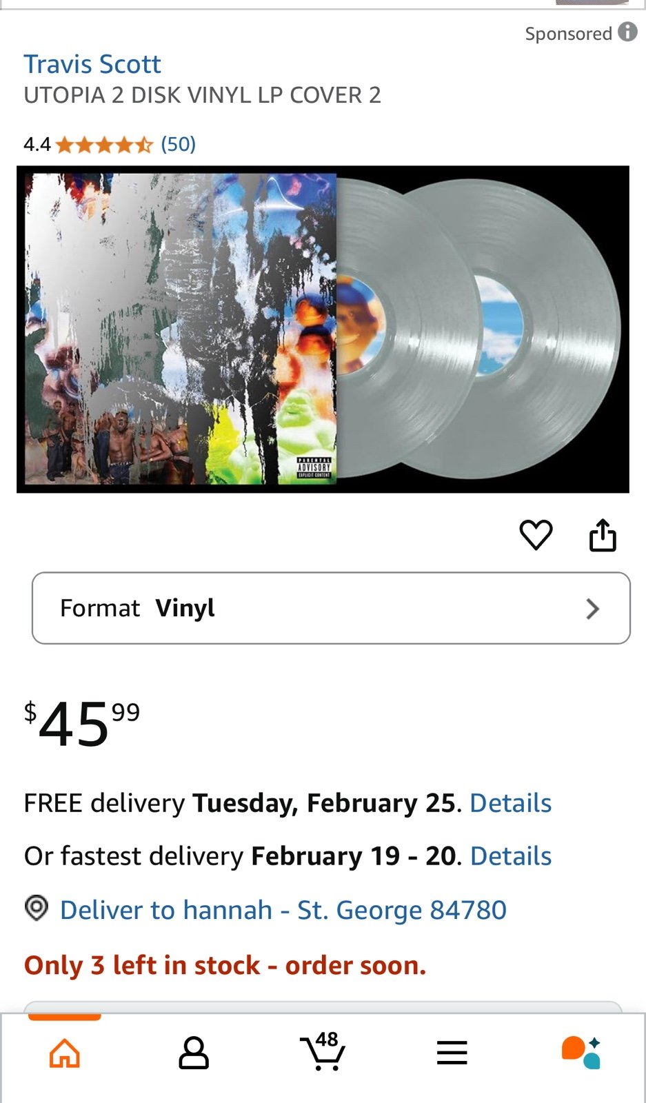 Travis Scott utopia vinyl