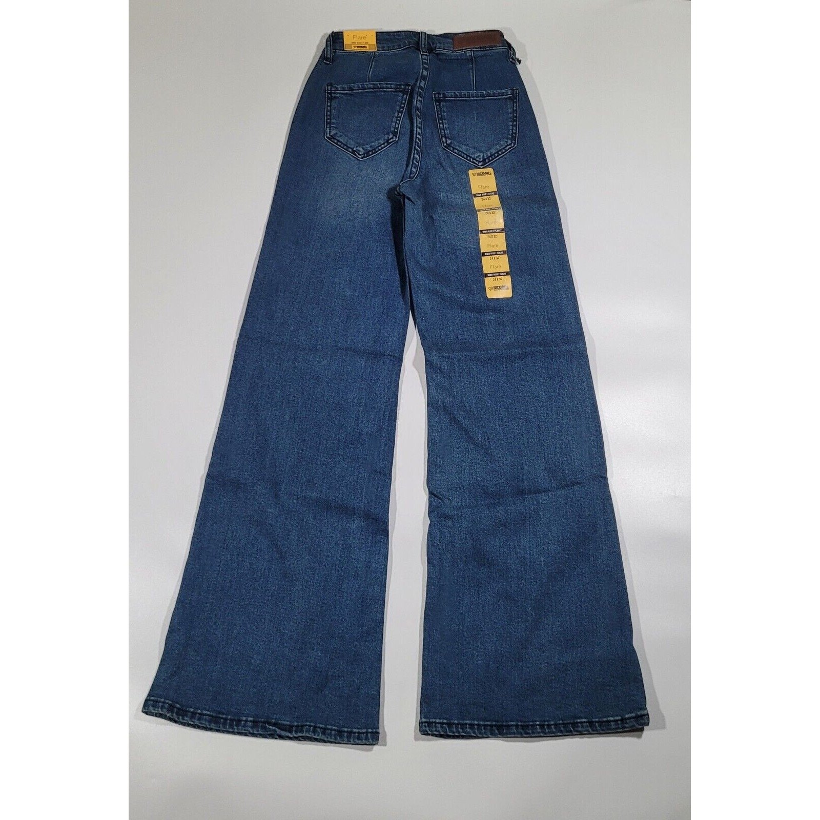Rock & Roll Jeans Women 24 x 32 High Rise Flare Denim Jeans NWT