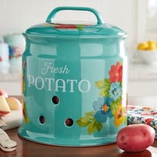 Pioneer Woman Breezy Blossoms 9.5-Inch Potato Keeper